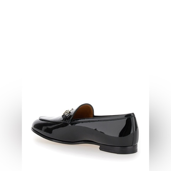 GUCCI
'JORDAN' BLACK LOAFERS WITH HORSEBIT DETAIL IN PATENT LEATHER WOMAN - Picture 5 of 12